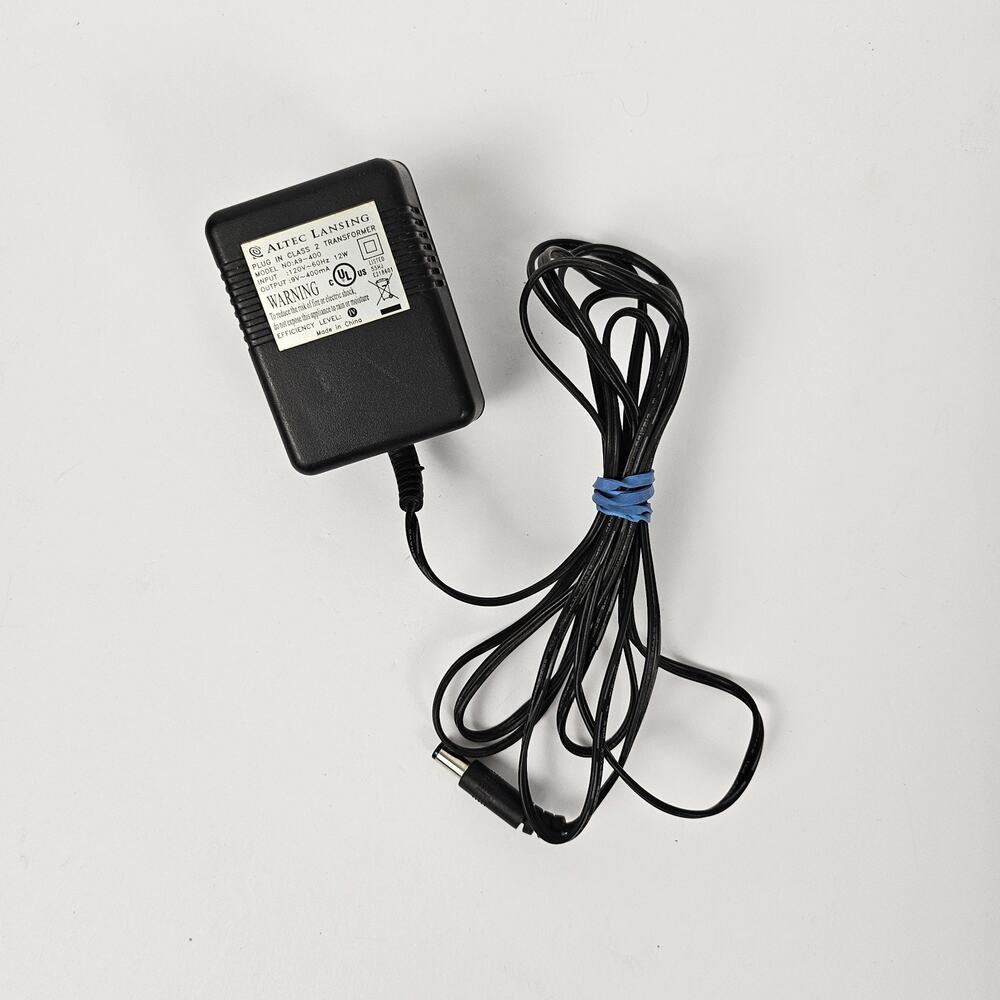 Altec Lansing A9-400 AC Adapter 9V 400mA Power Supply OEM Replacement Cord